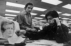 [ The Floating Head of Ayn Rand helps Watergate reporters Carl
Bernstein and Bob Woodward ]